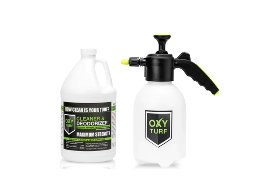1-Gal Round & EZ Pump Sprayer Bundle OxyTurf Turf Cleaner-Deodorizer and Pet Odor Eliminator